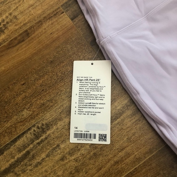 **nwt ** Lululemon Align High-Rise Legging 25" Plus Size - Picture 6 of 10